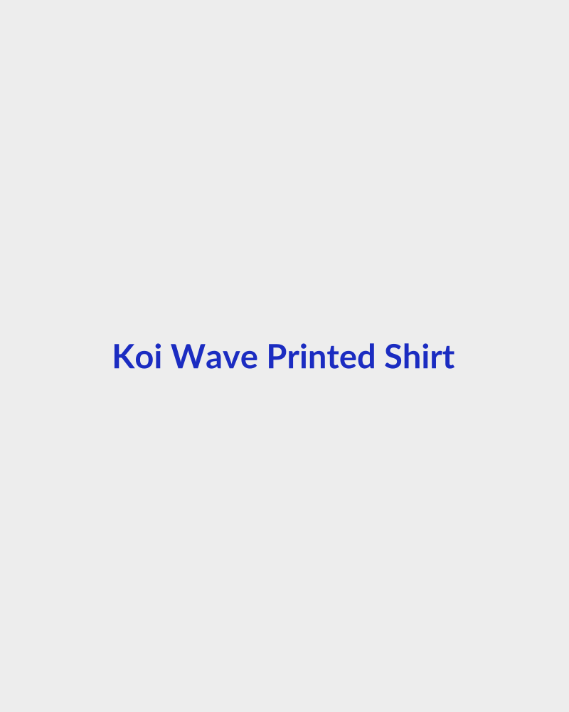 Koi Wave Printed Shirt