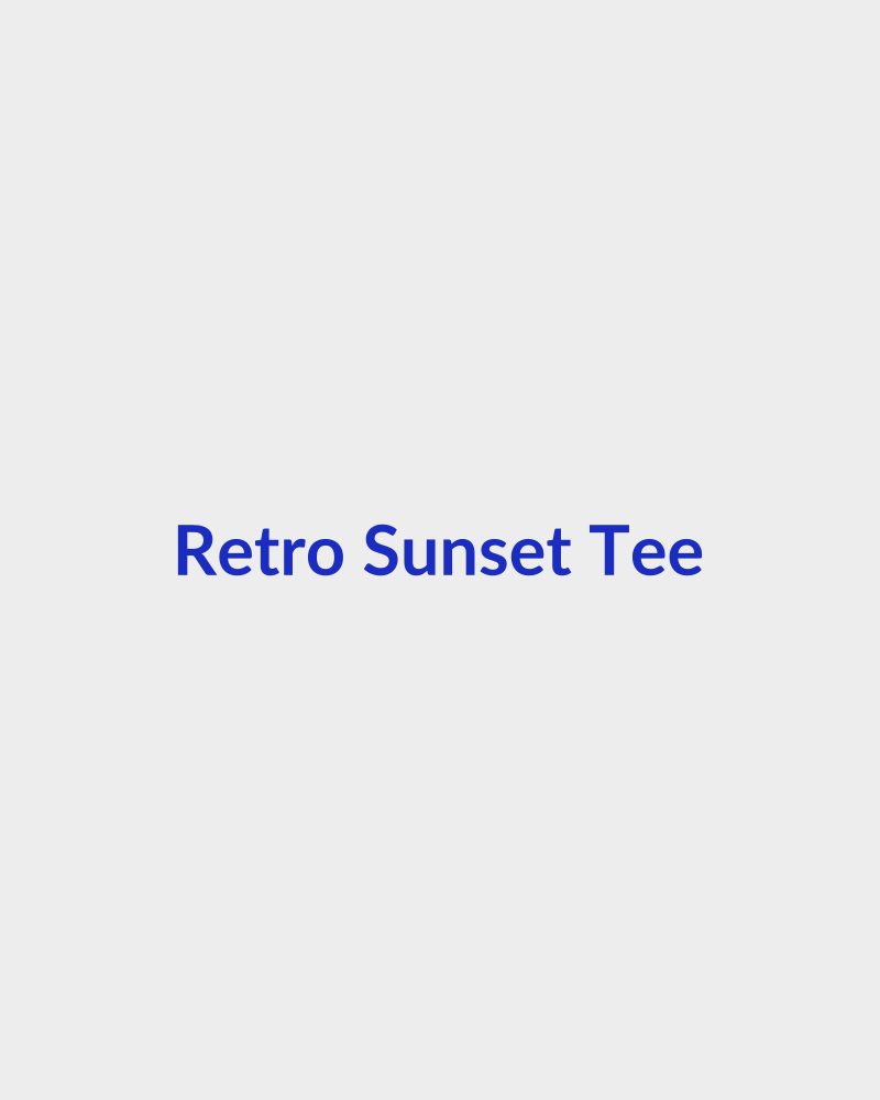 Retro Sunset Tee