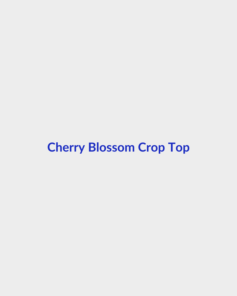 Cherry Blossom Crop Top