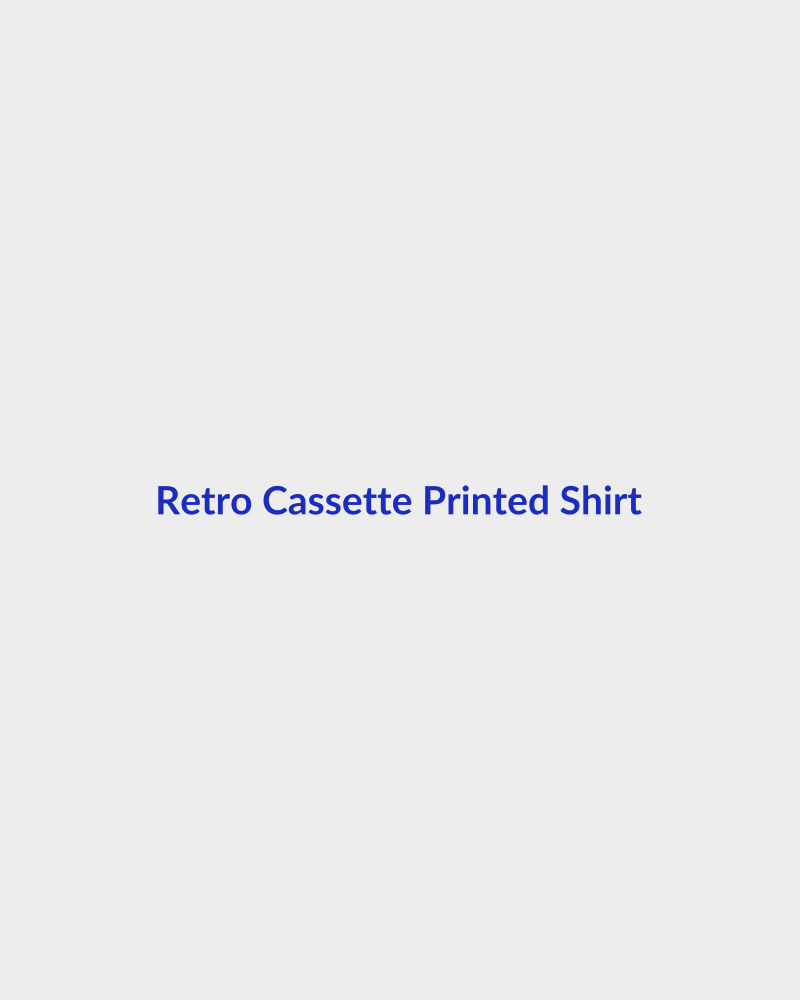 Retro Cassette Printed Shirt