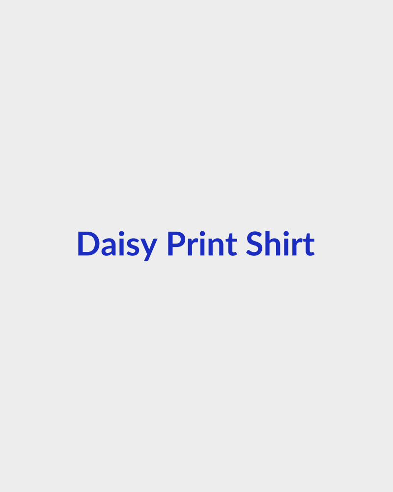 Daisy Print Shirt
